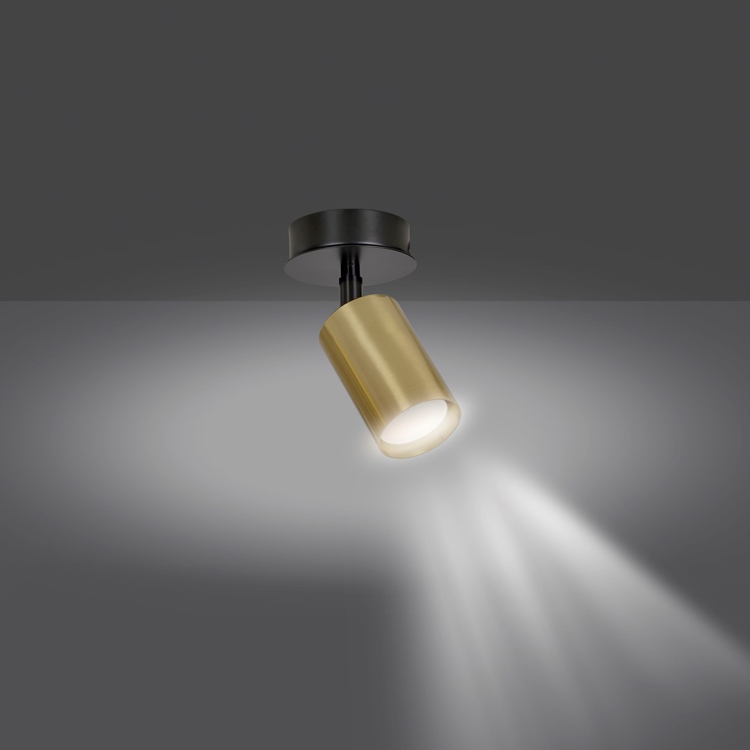 Zen Oro foco de techo De Emibig Lighting - La luz dirigida las hace ideales como iluminaci&oacute;n adicional sobre la encimera de la cocina, en el pasillo o junto a la cama.