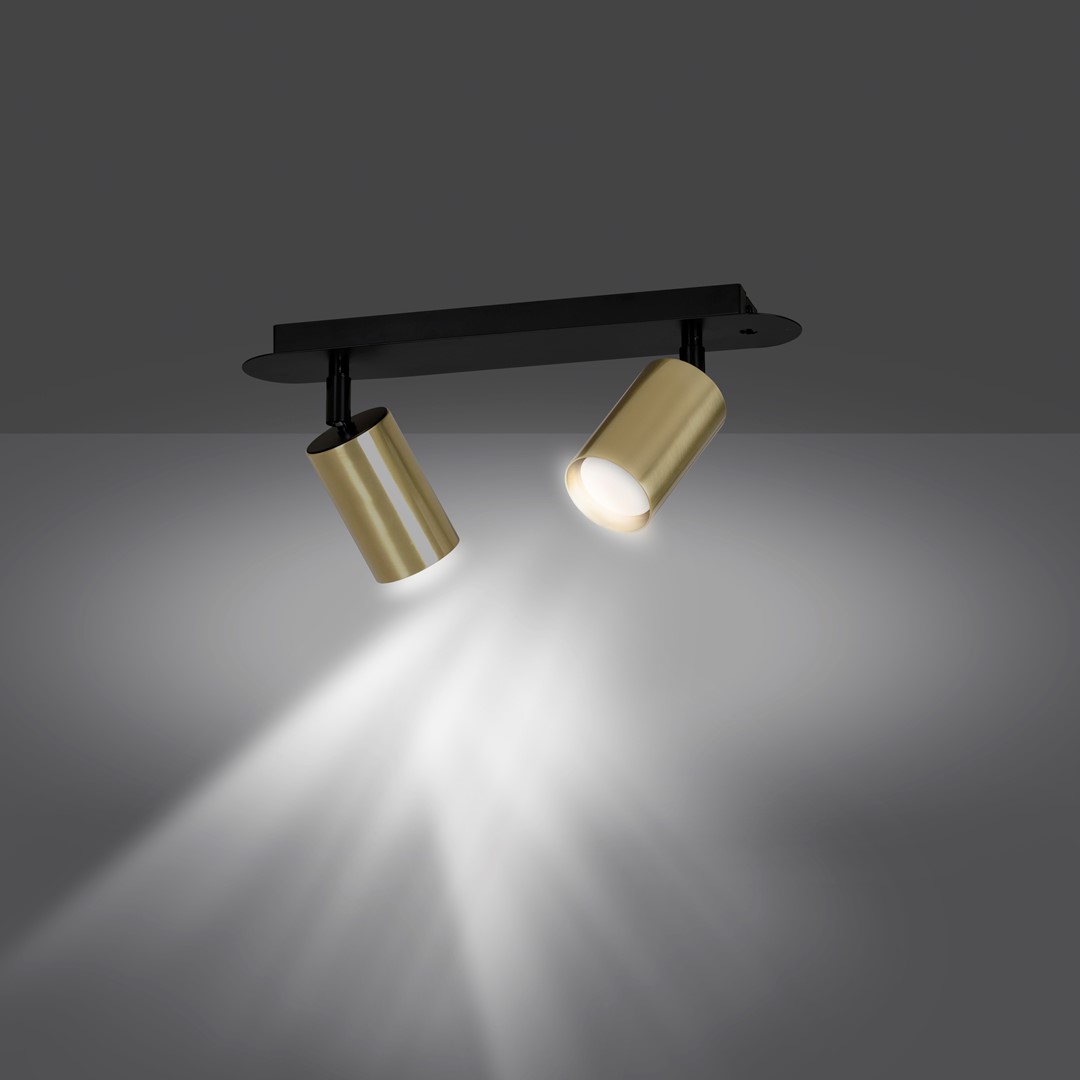 Zen 2 Oro foco de techo De Emibig Lighting - La luz dirigida las hace ideales como iluminaci&oacute;n adicional sobre la encimera de la cocina, en el pasillo o junto a la cama.
