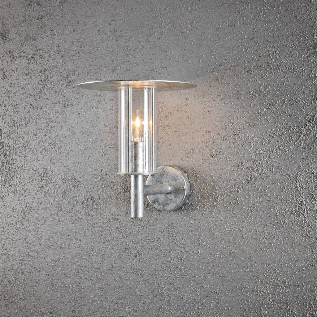 Mode acero galvanizado lámpara de exterior De Konstsmide - Dale a tu fachada un aspecto moderno y elegante con este aplique de pared galvanizado.