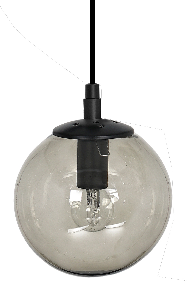 Perla W Ø16 Negro Lámpas de techo De Hallbergs - Esta lámpara de techo es ideal para colgarla individualmente sobre una mesa de comedor, pero también en grupos de varias.