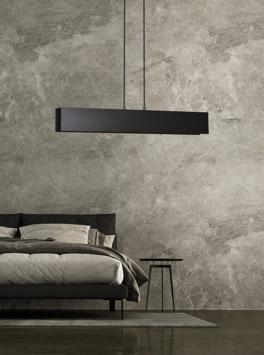 Gentor 72cm Negro Lámpas de techo De Emibig Lighting - Esta l&aacute;mpara caracter&iacute;stica no s&oacute;lo atrae la atenci&oacute;n visualmente, sino que tambi&eacute;n subraya el estilo de la habitaci&oacute;n.