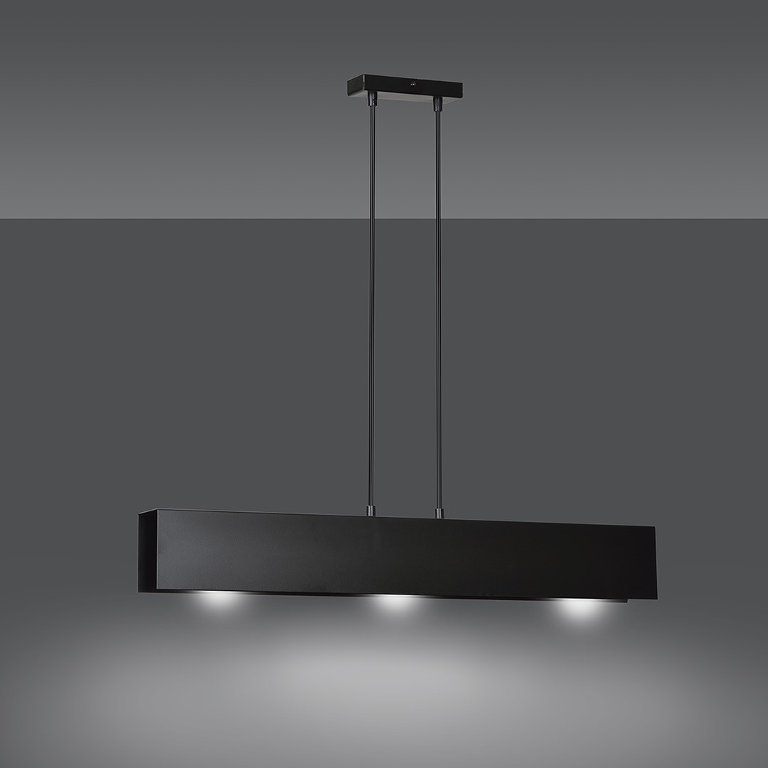 Gentor 72cm Negro Lámpas de techo De Emibig Lighting - Esta l&aacute;mpara caracter&iacute;stica no s&oacute;lo atrae la atenci&oacute;n visualmente, sino que tambi&eacute;n subraya el estilo de la habitaci&oacute;n.