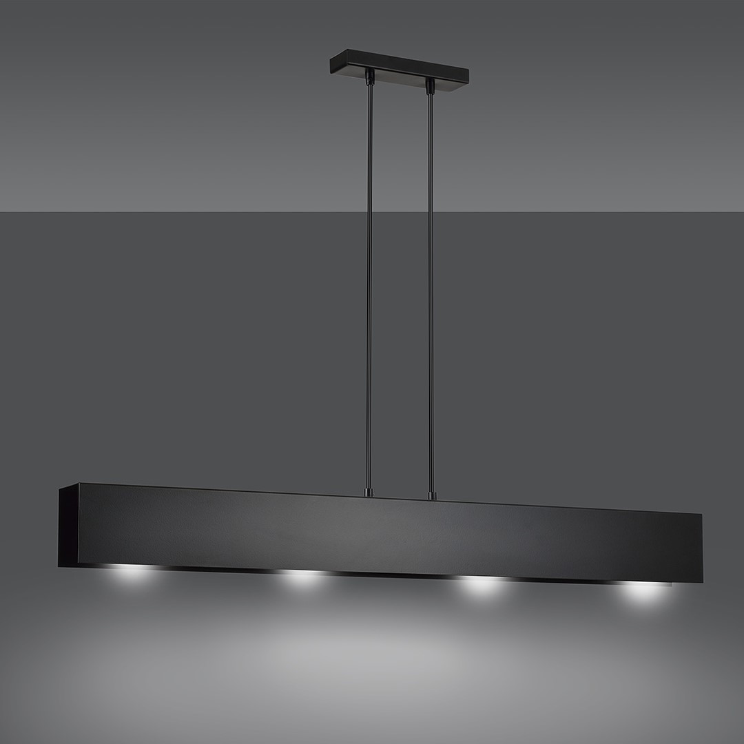 Gentor 96cm Negro Lámpas de techo De Emibig Lighting - Esta l&aacute;mpara caracter&iacute;stica no s&oacute;lo atrae la atenci&oacute;n visualmente, sino que tambi&eacute;n subraya el estilo de la habitaci&oacute;n.