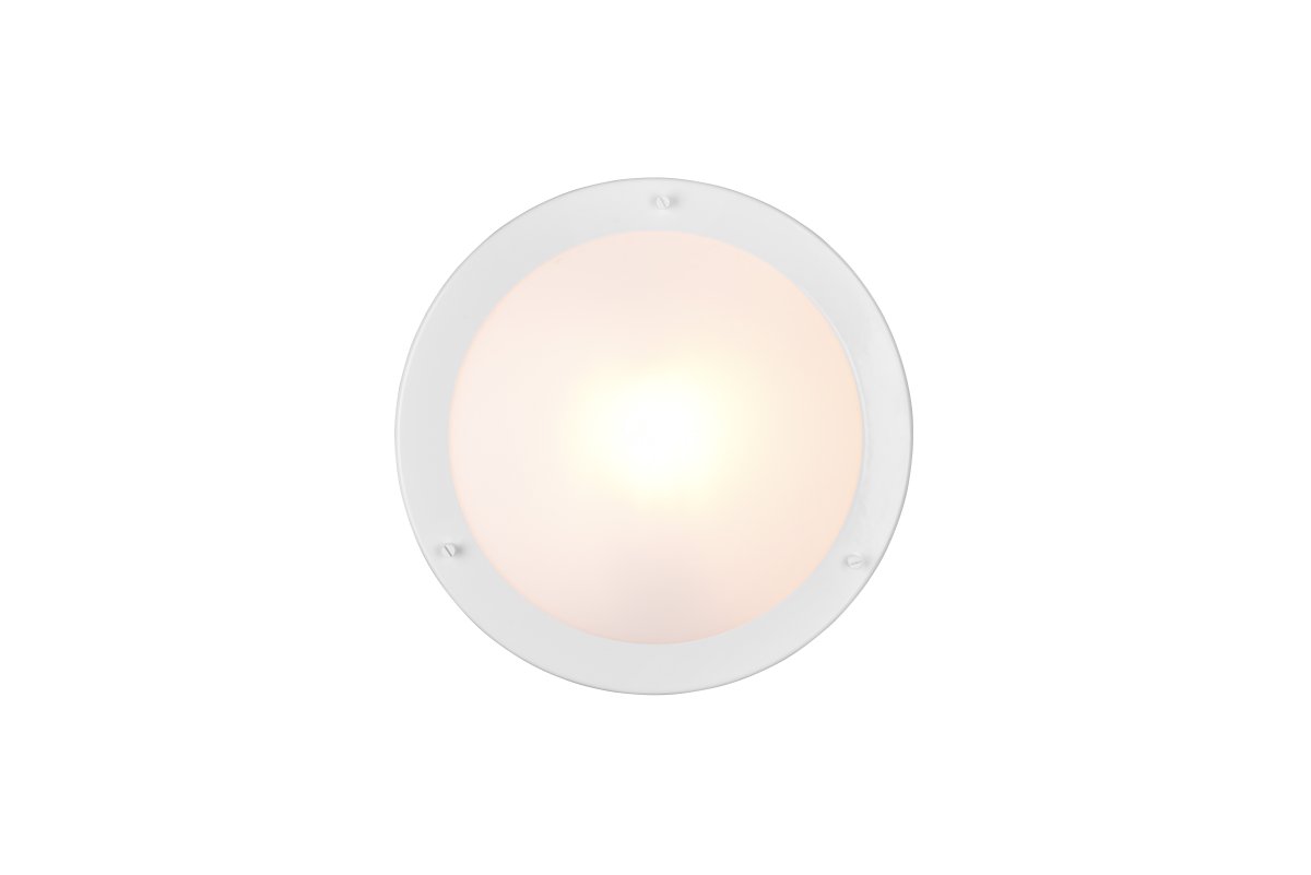 Condus Ø32 Blanco lámpara de baño De Trio Lighting - La moderna lámpara de techo Condus con protección IP44 es perfecta para estancias húmedas como baños o zonas exteriores protegidas de salpicaduras.