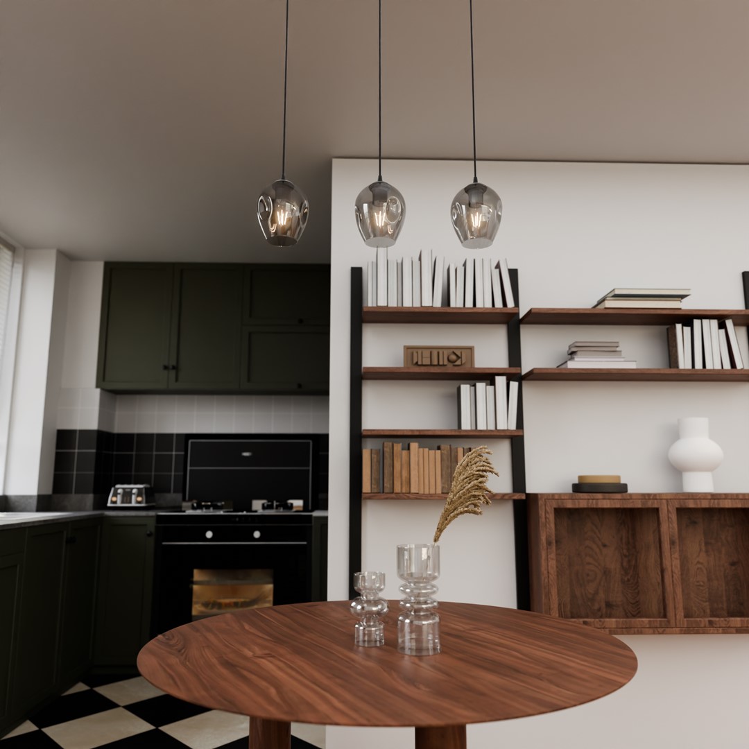 Istar 70cm Color humo Lámpas de techo De Emibig Lighting - Istar es una colección de lámparas de techo versátiles y atemporales.