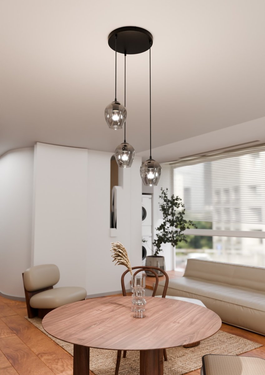Istar Premium Ø40 Color humo Lámpas de techo De Emibig Lighting - Istar es una colección de lámparas de techo versátiles y atemporales.