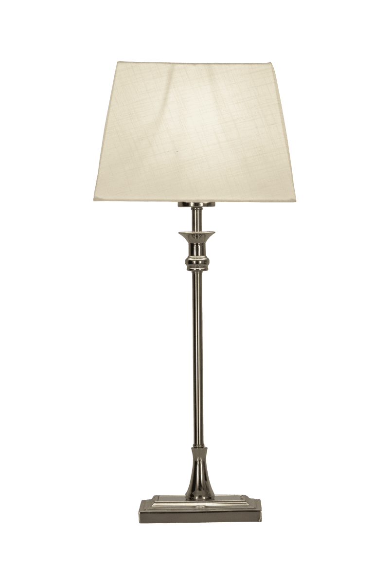 Anette 55cm Plata lámpara de mesa De Aneta Lighting - Gracias a su diseño sencillo, la lámpara funciona como un elegante detalle de decoración y como una práctica fuente de luz.