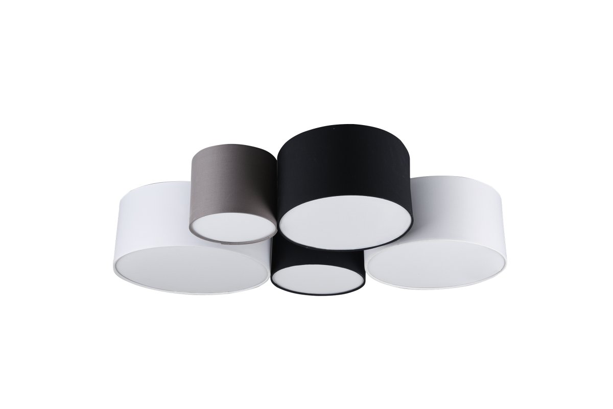Hotel 90cm Multicolor plafón De Trio Lighting - La l&aacute;mpara de techo HOTEL con sus cinco fuentes de luz es especialmente adecuada para salones y dormitorios, donde establece acentos de iluminaci&oacute;n armoniosos y crea un ambiente acogedor.