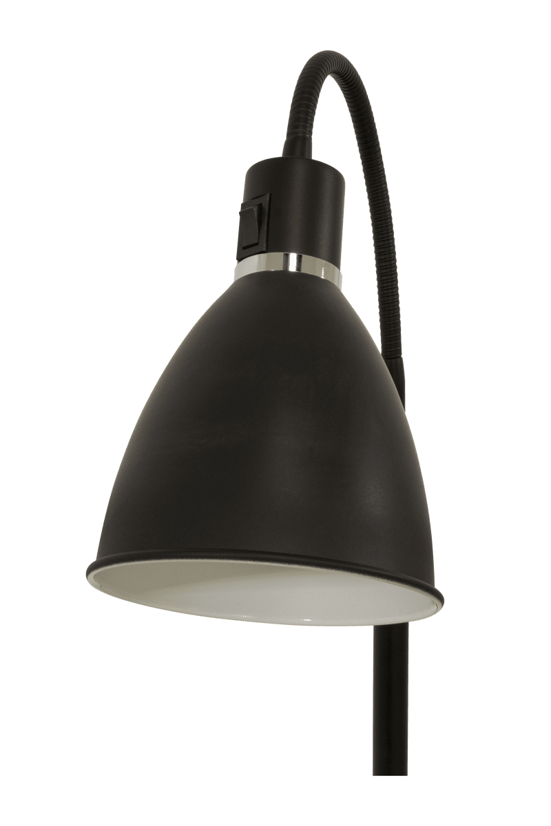 Idre 1 Negro lámpara de pie De Aneta Lighting - Para un fácil manejo, Idre tiene un interruptor de encendido en la carcasa de la lámpara.