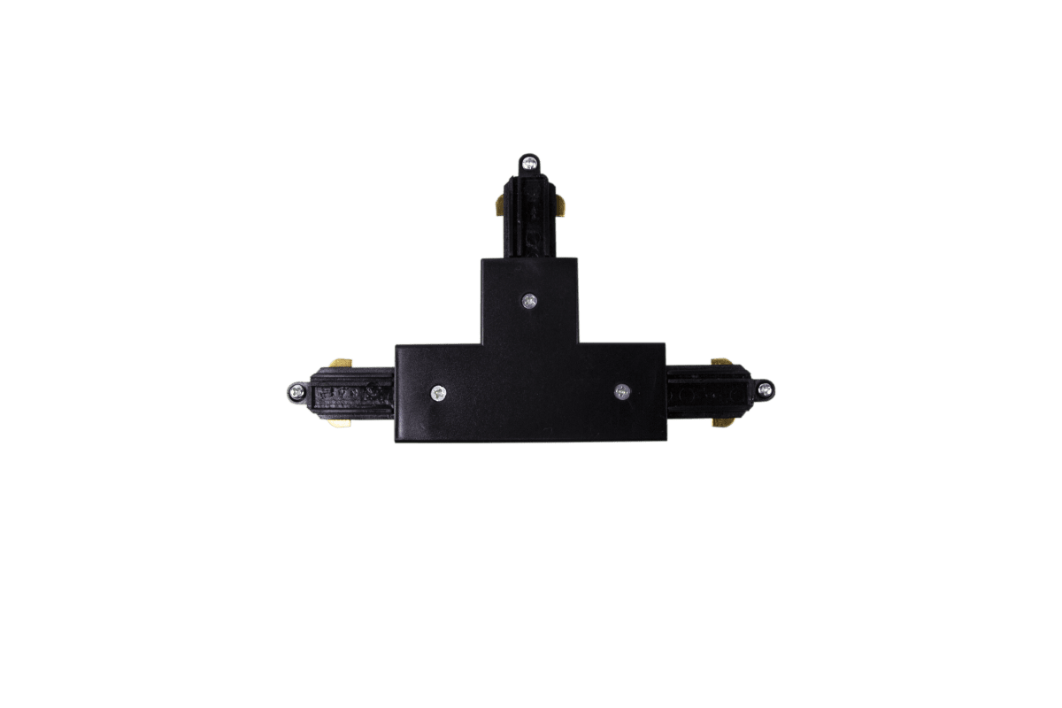 Conector En T Derecha Negro De Aneta Lighting - Conexi&oacute;n en forma de T para el sistema ferroviario Trackline de Aneta.