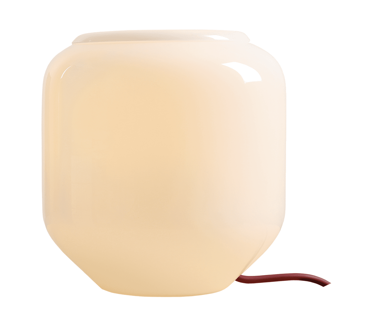 Flask 18cm Blanco/rojo lámpara de mesa De Artera - Flask es una elegante lámpara de mesa con formas suaves y redondeadas y una moderna paleta de colores.