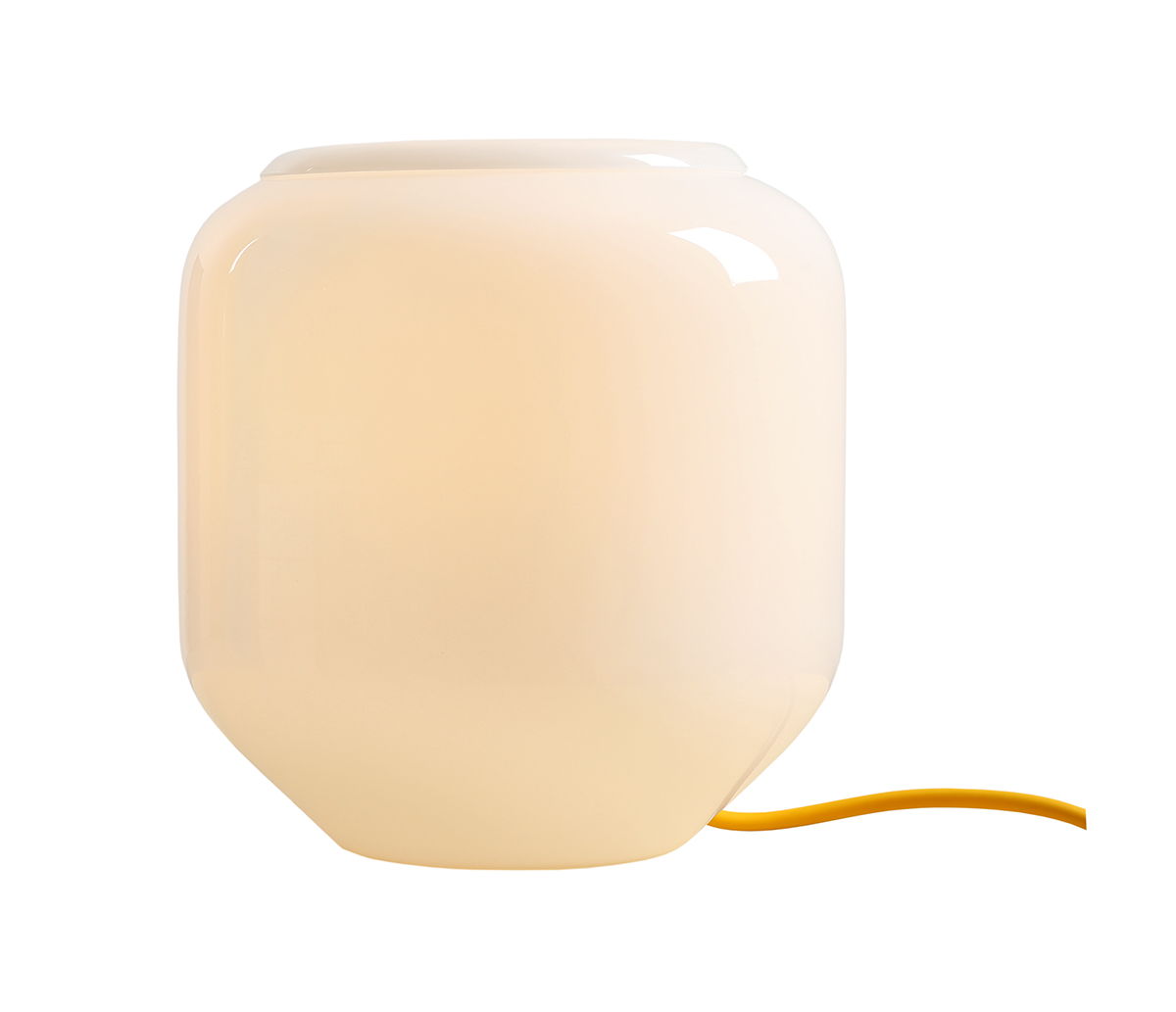 Flask 18cm Blanco/amarillo lámpara de mesa De Artera - La elegante lámpara de mesa Flask destaca por sus formas suaves y redondeadas y su moderna paleta de colores.
