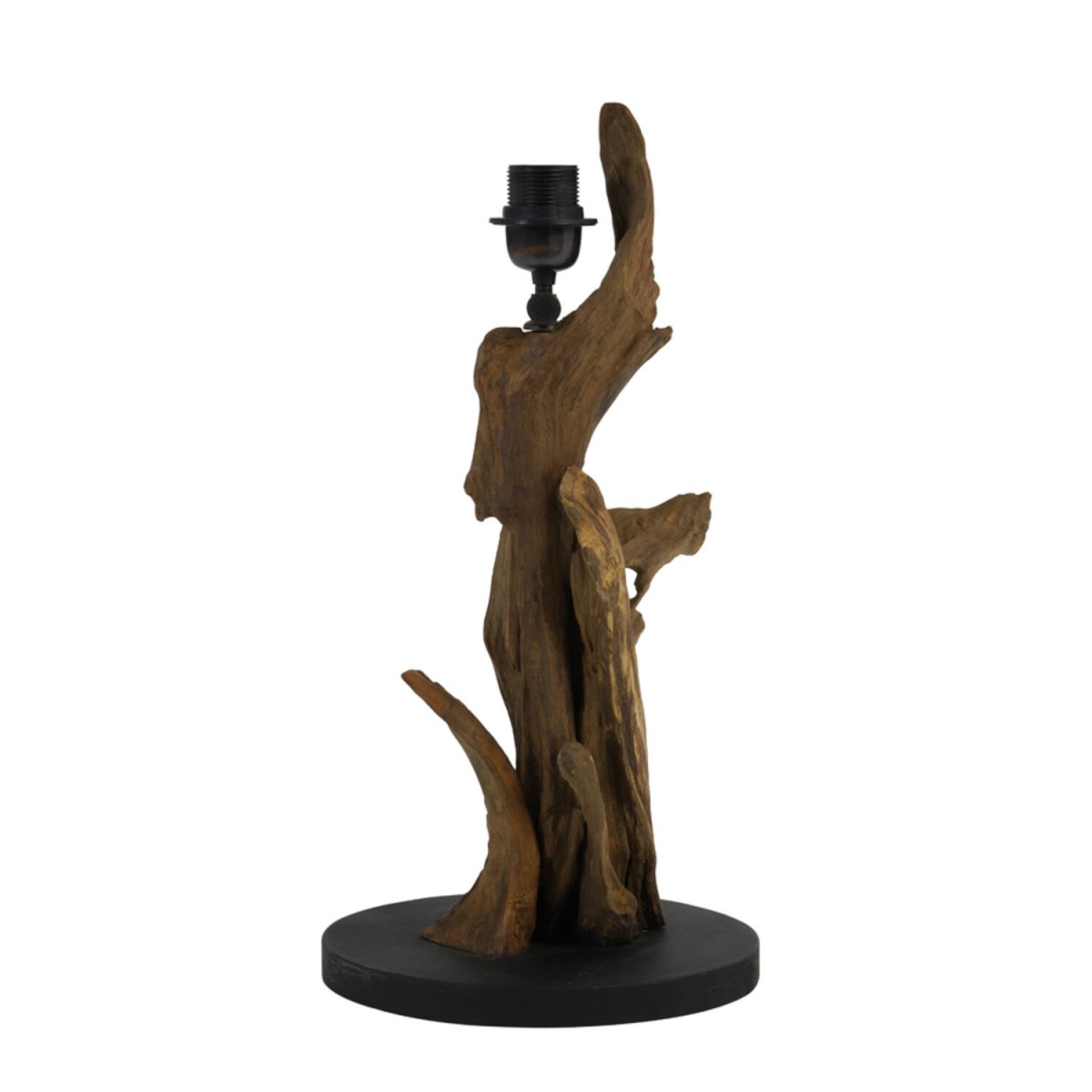 Ikal 50cm Madera base de lámpara De Light & Living - Esta base, elaborada con raíces de teca recicladas, añade un toque artístico y orgánico a cualquier habitación, transformándola en un oasis de armonía.