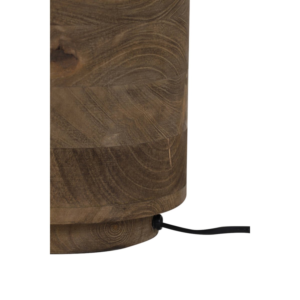 Racco 43cm Madera base de lámpara De Light & Living - Esta base, hecha de hermosa madera oscura con acabado natural, aporta un ambiente cálido y natural a tu hogar.