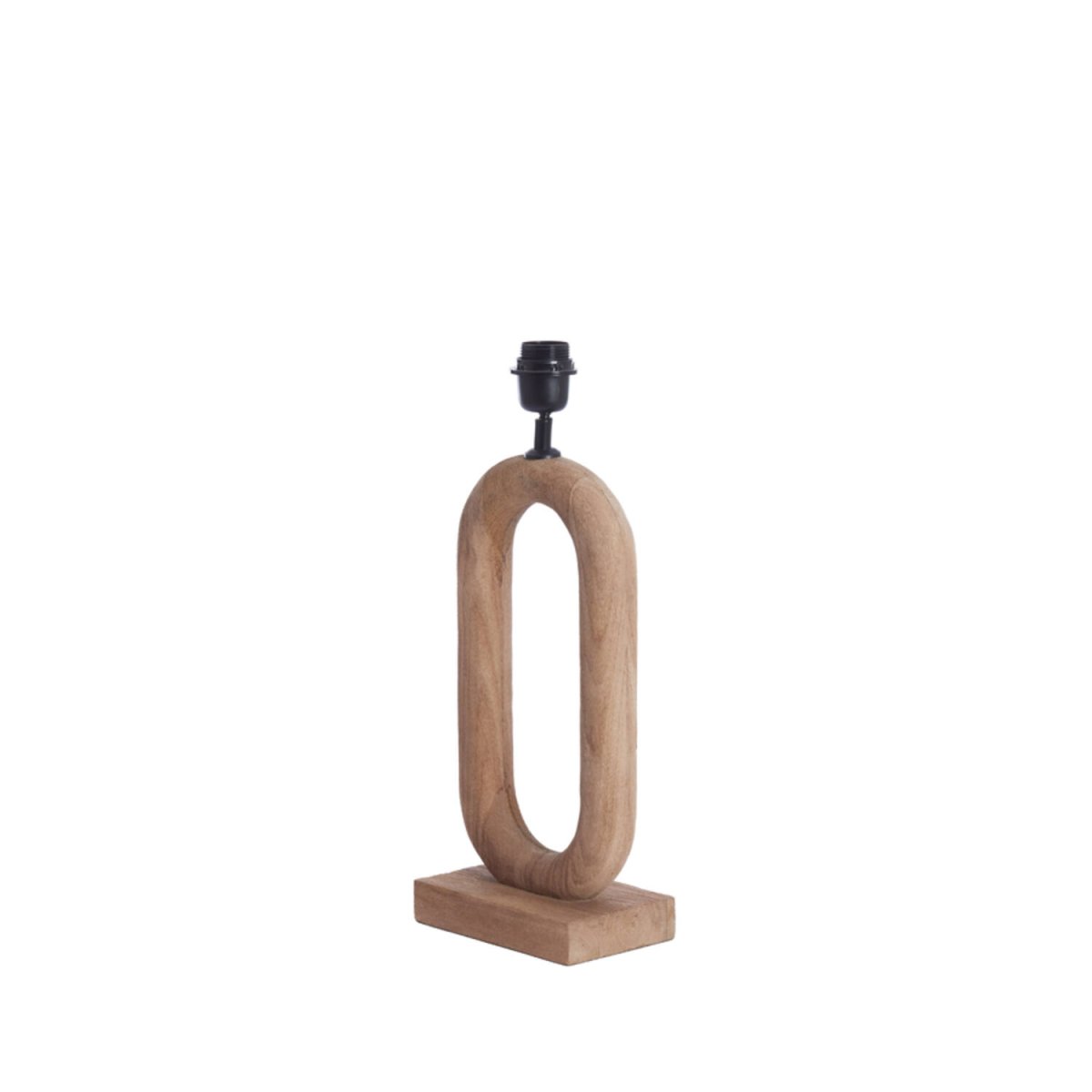 Paceco 44cm Madera base de lámpara De Light & Living - 