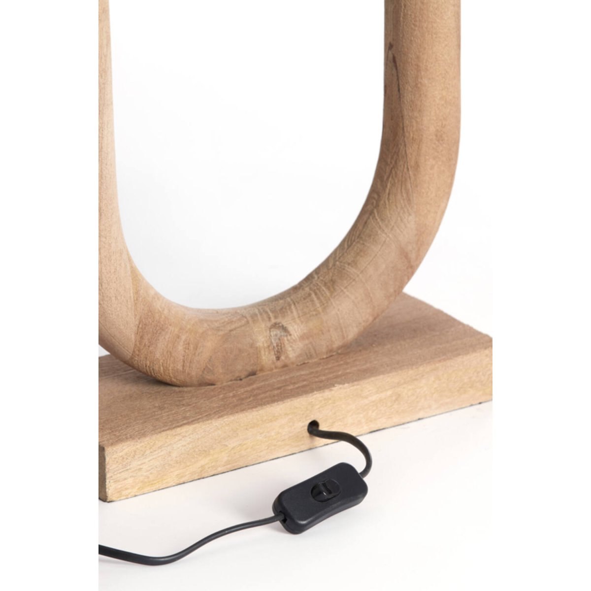 Paceco 44cm Madera base de lámpara De Light & Living - 
