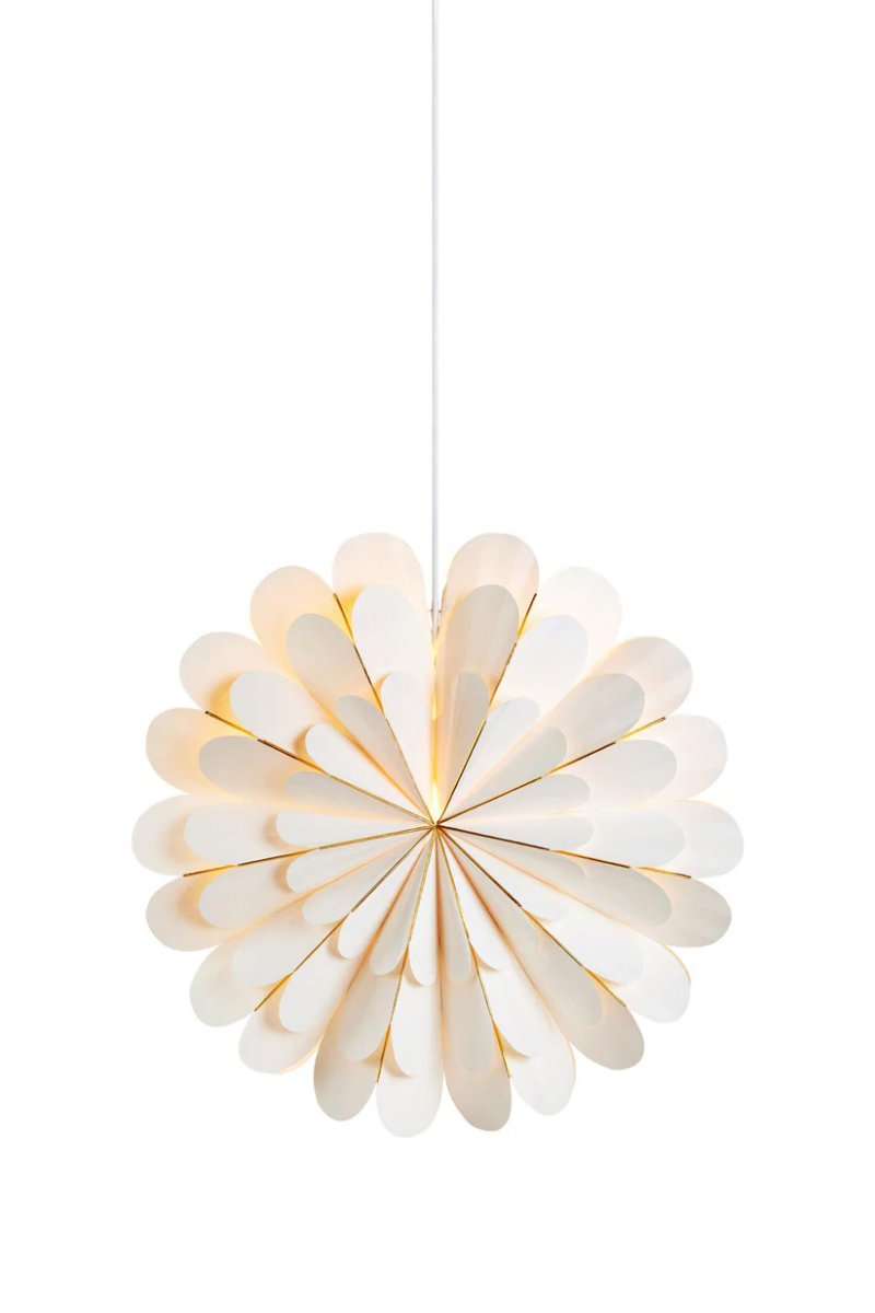 Marigold Ø45 Blanco De Markslöjd - Viene con un cable de 3,5 m con interruptor de encendido y enchufe.