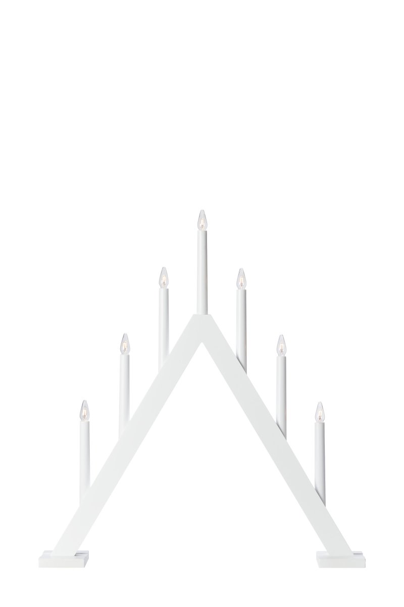 Ariele Blanco De Markslöjd - Col&oacute;calo en una ventana o en un banco lateral para crear un ambiente acogedor en casa durante la temporada navide&ntilde;a.