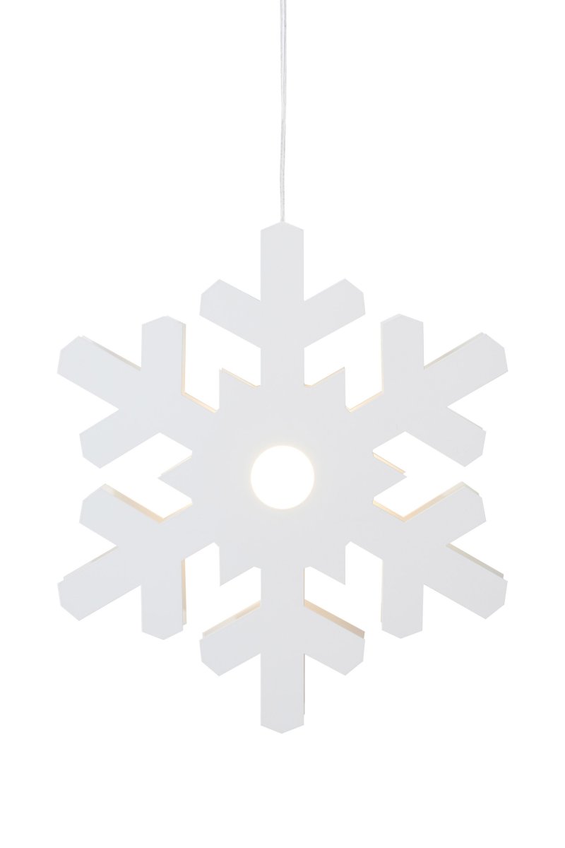 Origo Ø37 Blanco De Markslöjd - La estrella de copo de nieve Origo, con forma de estrella y elaborada en metal blanco, impresiona por su dise&ntilde;o elegante y moderno, creando un ambiente acogedor en tu hogar.