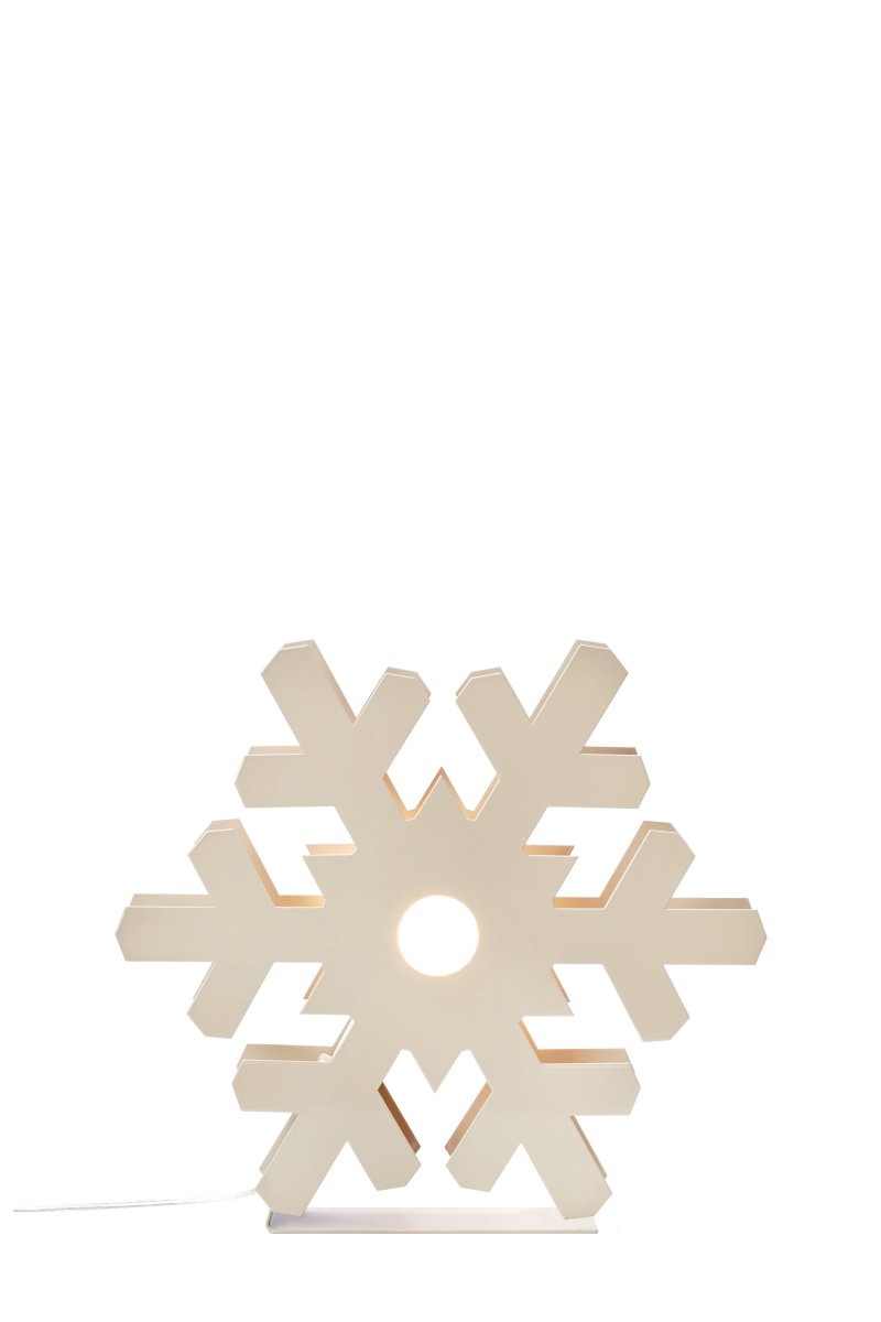 Origo Ø37 Grisáceo De Markslöjd - La estrella de copo de nieve Origo, un adorno met&aacute;lico en forma de estrella en un elegante tono gris-beige, crea un ambiente acogedor en tu hogar.