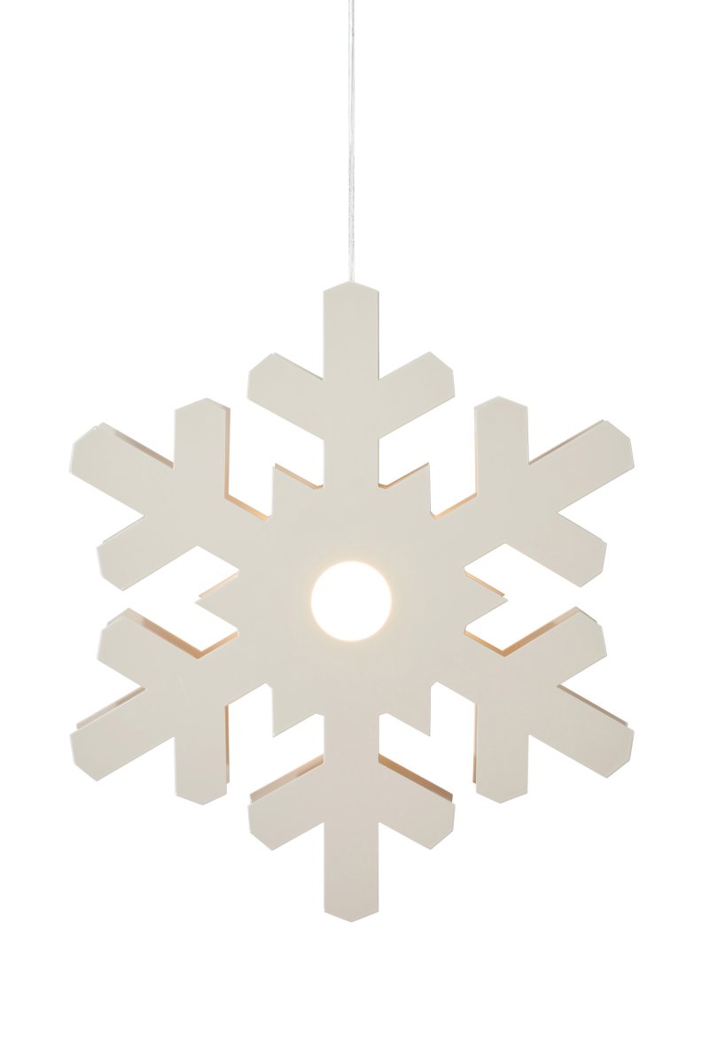 Origo Ø37 Grisáceo De Markslöjd - La estrella de copo de nieve Origo, un adorno met&aacute;lico en forma de estrella en un elegante tono gris-beige, crea un ambiente acogedor en tu hogar.