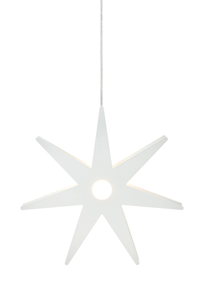 Origo Ø37 Blanco De Markslöjd - La Estrella de Adviento Origo es una elegante y moderna estrella navide&ntilde;a de metal blanco que crea un ambiente acogedor en tu hogar.