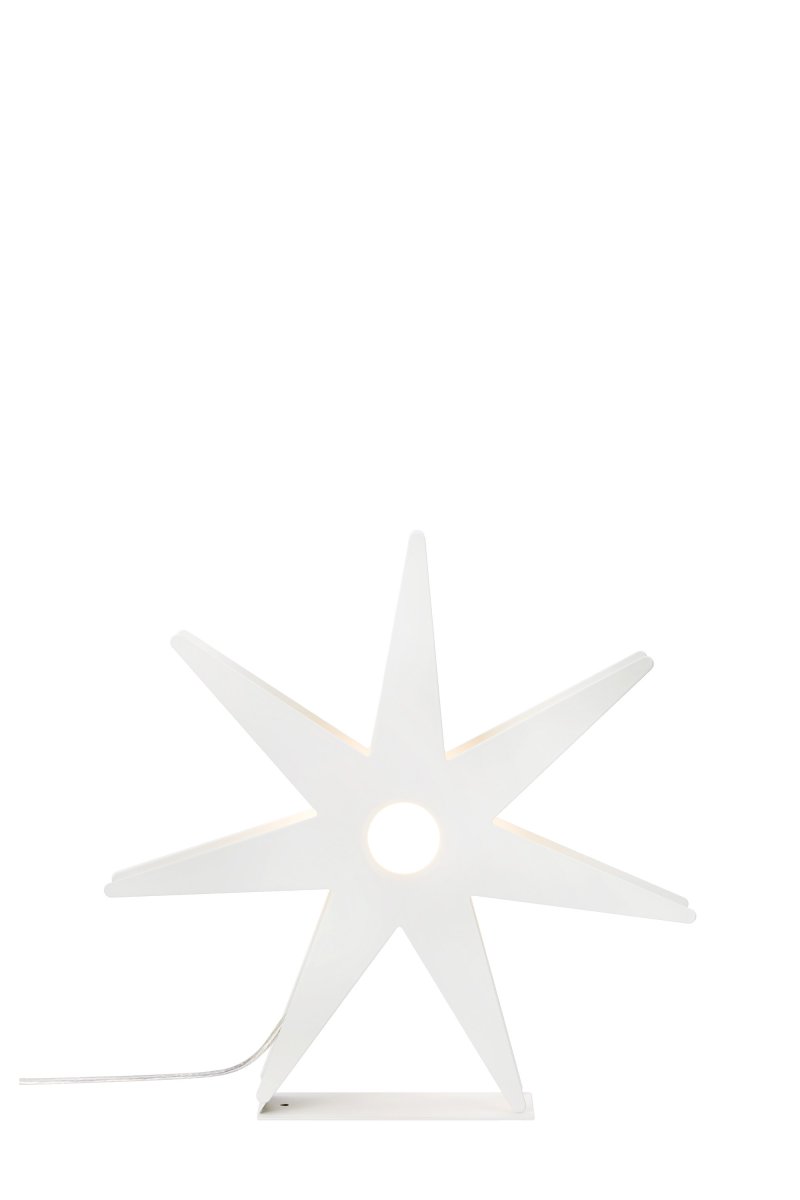 Origo Ø37 Blanco De Markslöjd - La Estrella de Adviento Origo es una elegante y moderna estrella navide&ntilde;a de metal blanco que crea un ambiente acogedor en tu hogar.