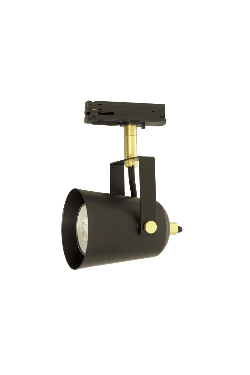 Metz spot Negro De Aneta Lighting - El foco TRACKLINE METZ es una solución de iluminación elegante y flexible para sistemas de rieles de Aneta's Lighting.
