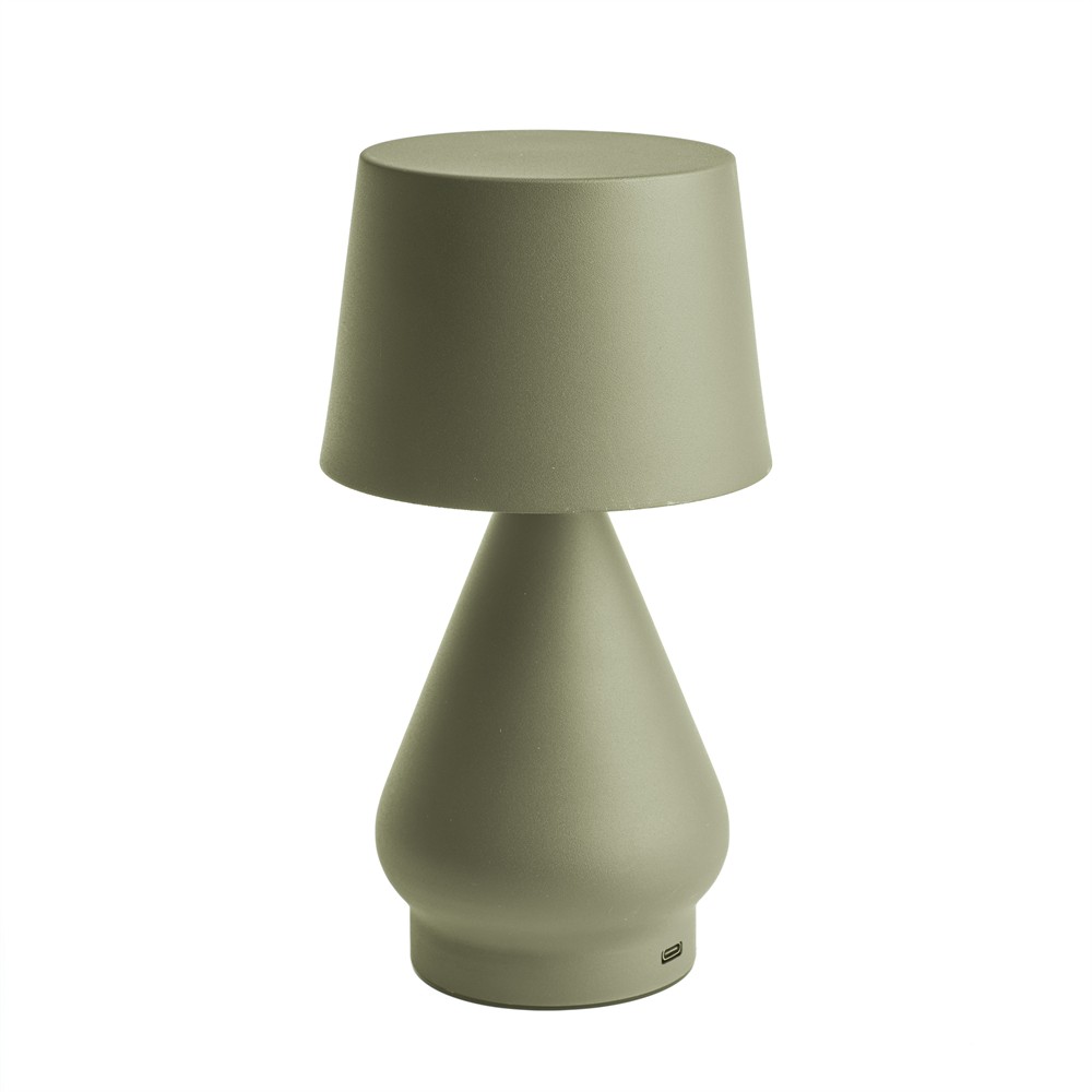 No cable 24cm Verde portátil De Unison - La luz tiene un interruptor de encendido con funci&oacute;n de atenuaci&oacute;n y la capacidad de cambiar la temperatura de color de amarillo c&aacute;lido a blanco c&aacute;lido para un f&aacute;cil ajuste del color.