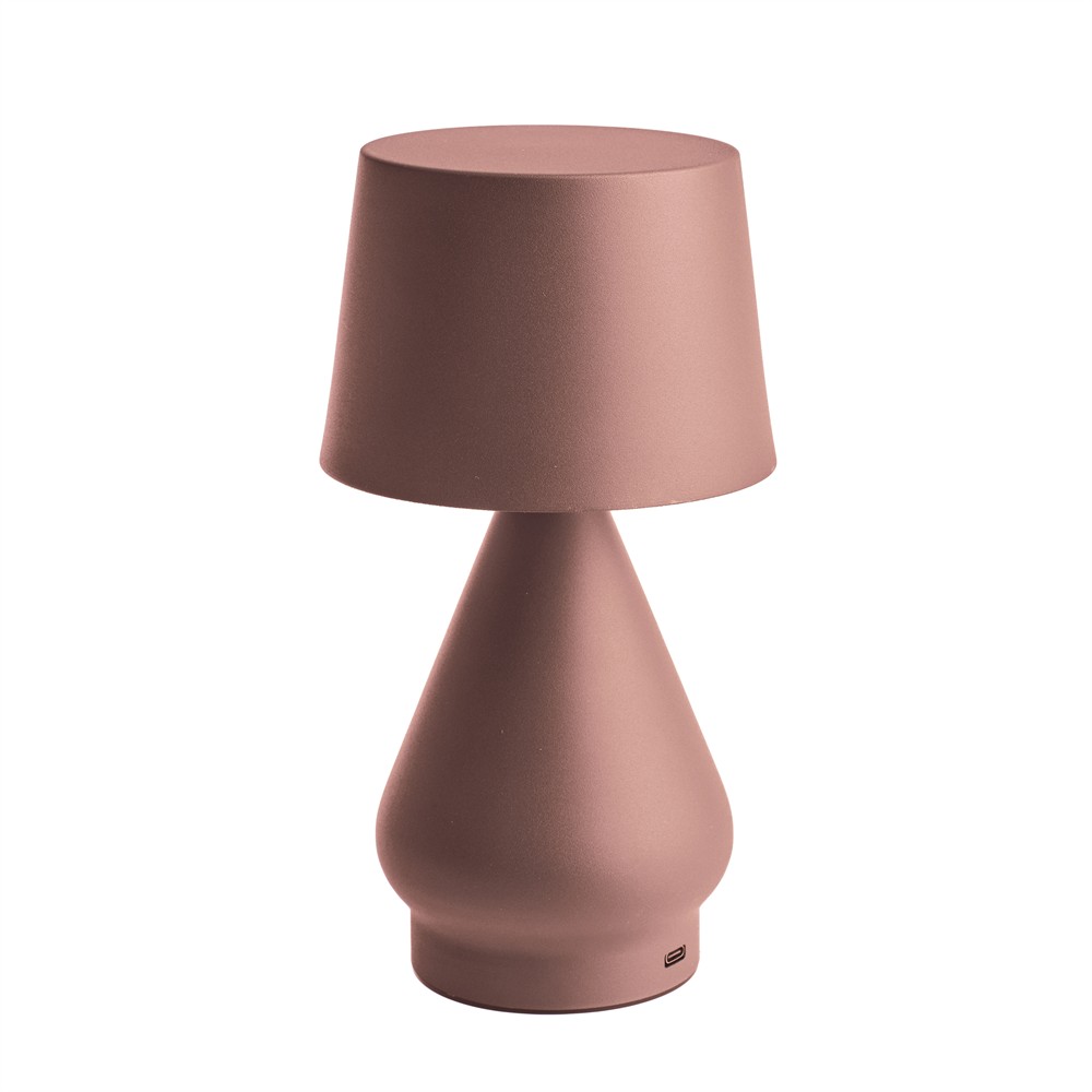 No cable 24cm Rosa portátil De Unison - La luz tiene un interruptor de encendido con funci&oacute;n de atenuaci&oacute;n y la capacidad de cambiar la temperatura de color de amarillo c&aacute;lido a blanco c&aacute;lido para un f&aacute;cil ajuste del color.
