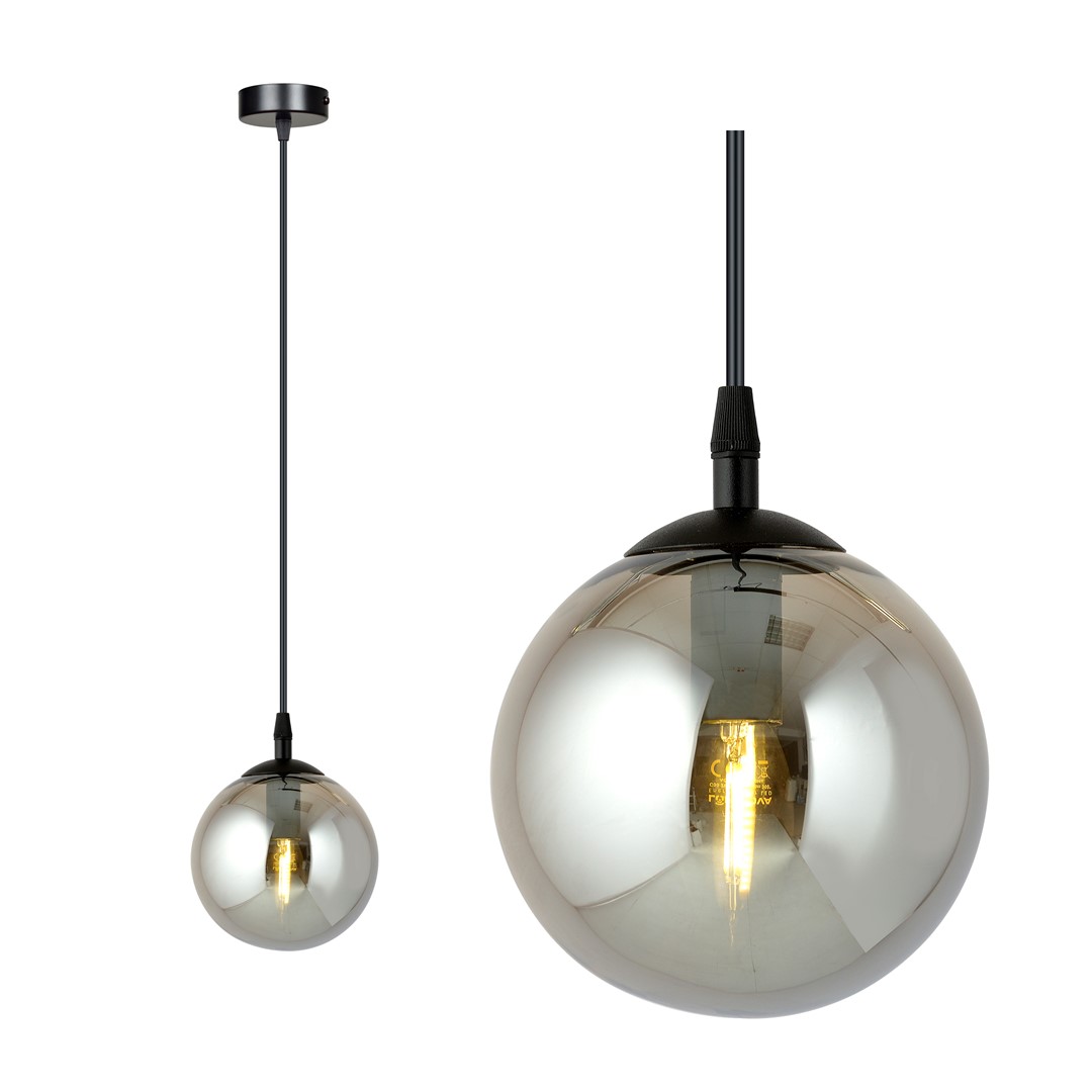 Cosmo Ø12 Color humo Lámpas de techo De Emibig Lighting - TRAKER es una lámpara de techo con forma de araña que ofrece múltiples posibilidades de diseño gracias a sus largos cables.
