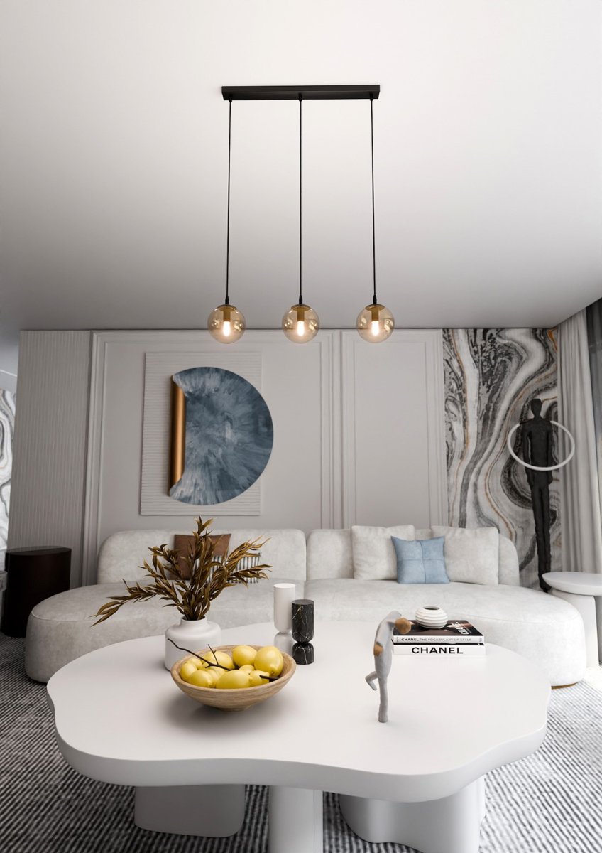 Cosmo 70cm Ámbar Lámpas de techo De Emibig Lighting - Cosmo es una colección de lámparas de techo versátil y atemporal.