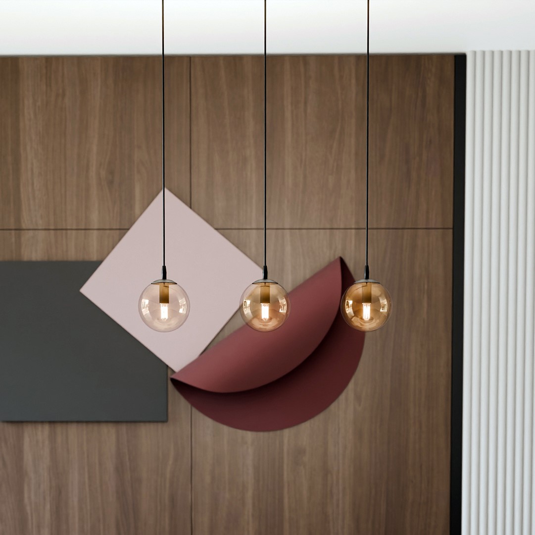 Cosmo 70cm Ámbar Lámpas de techo De Emibig Lighting - Cosmo es una colección de lámparas de techo versátil y atemporal.