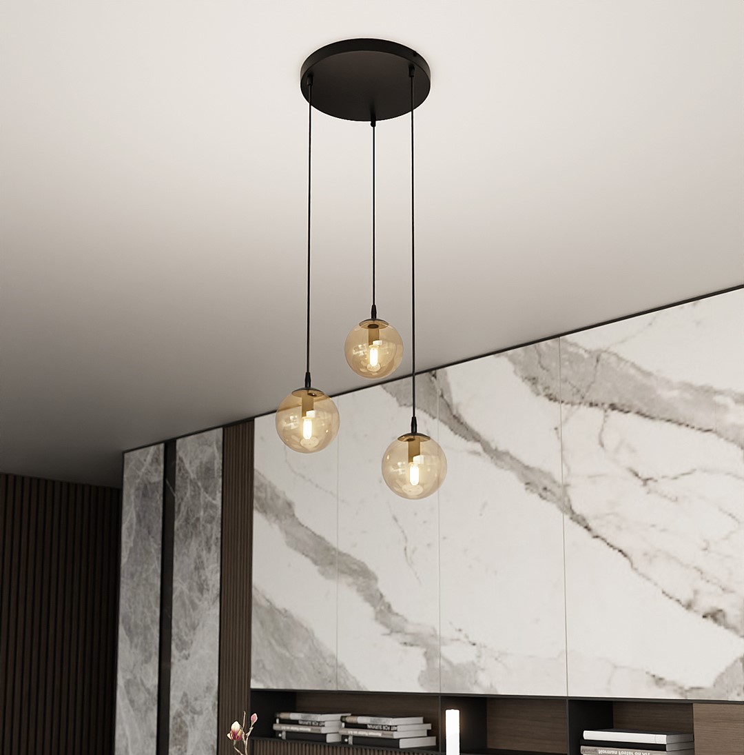 Cosmo Premium Ø40 Ámbar Lámpas de techo De Emibig Lighting - Cosmo es una colección de lámparas de techo versátil y atemporal.