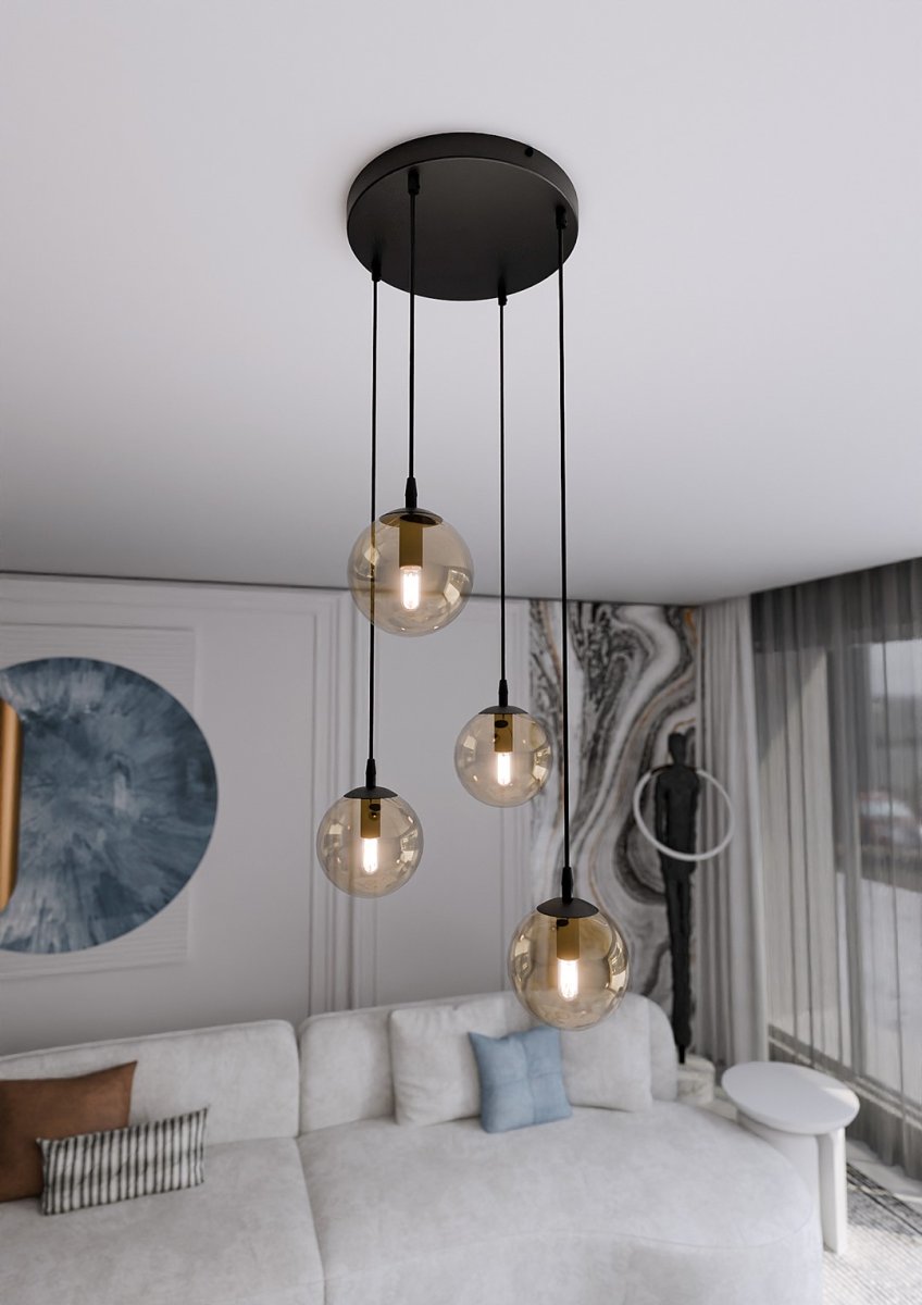 Cosmo Premium Ø40 Ámbar Lámpas de techo De Emibig Lighting - Cosmo es una colecci&oacute;n de l&aacute;mparas de techo vers&aacute;til y atemporal.