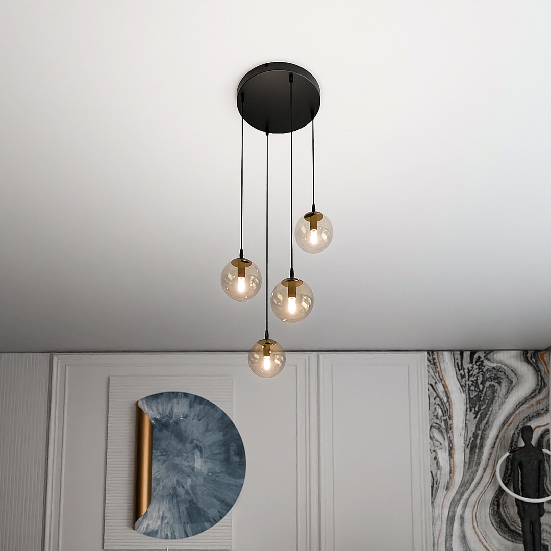 Cosmo Premium Ø40 Ámbar Lámpas de techo De Emibig Lighting - Cosmo es una colecci&oacute;n de l&aacute;mparas de techo vers&aacute;til y atemporal.