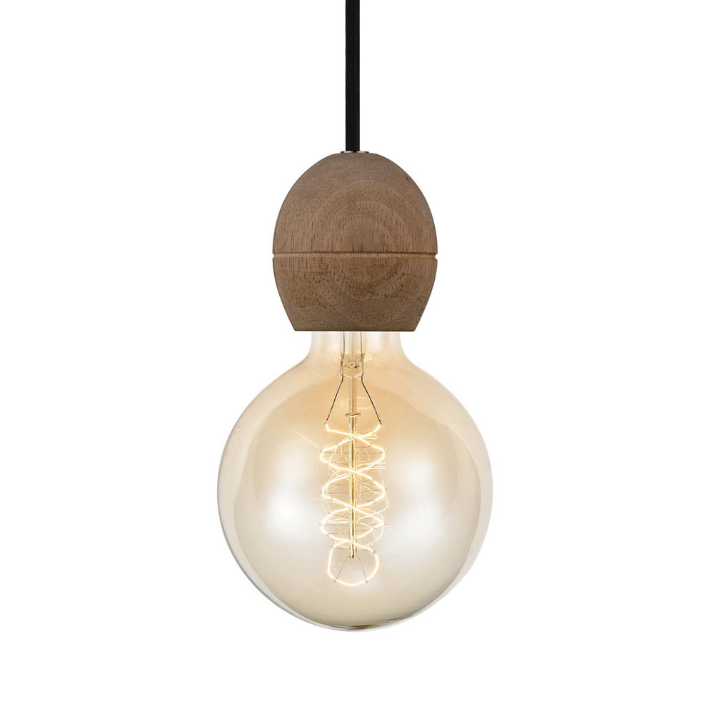 Light Ø8 Caoba Lámpas de techo De Halo Design - El portalámparas redondeado de caoba transmite una sensación cálida y orgánica y es perfecto para crear un ambiente acogedor en casa.