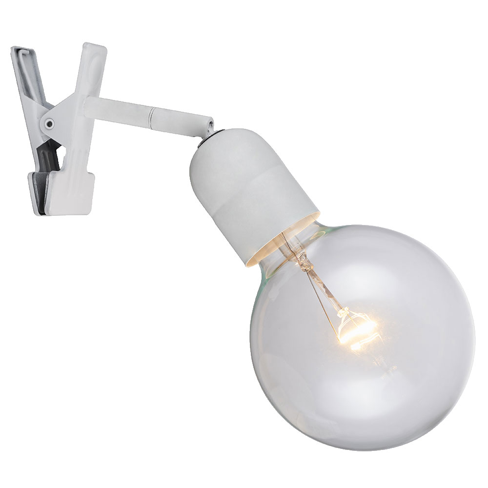 Elegance Blanco lámpara de pinza De Halo Design - 