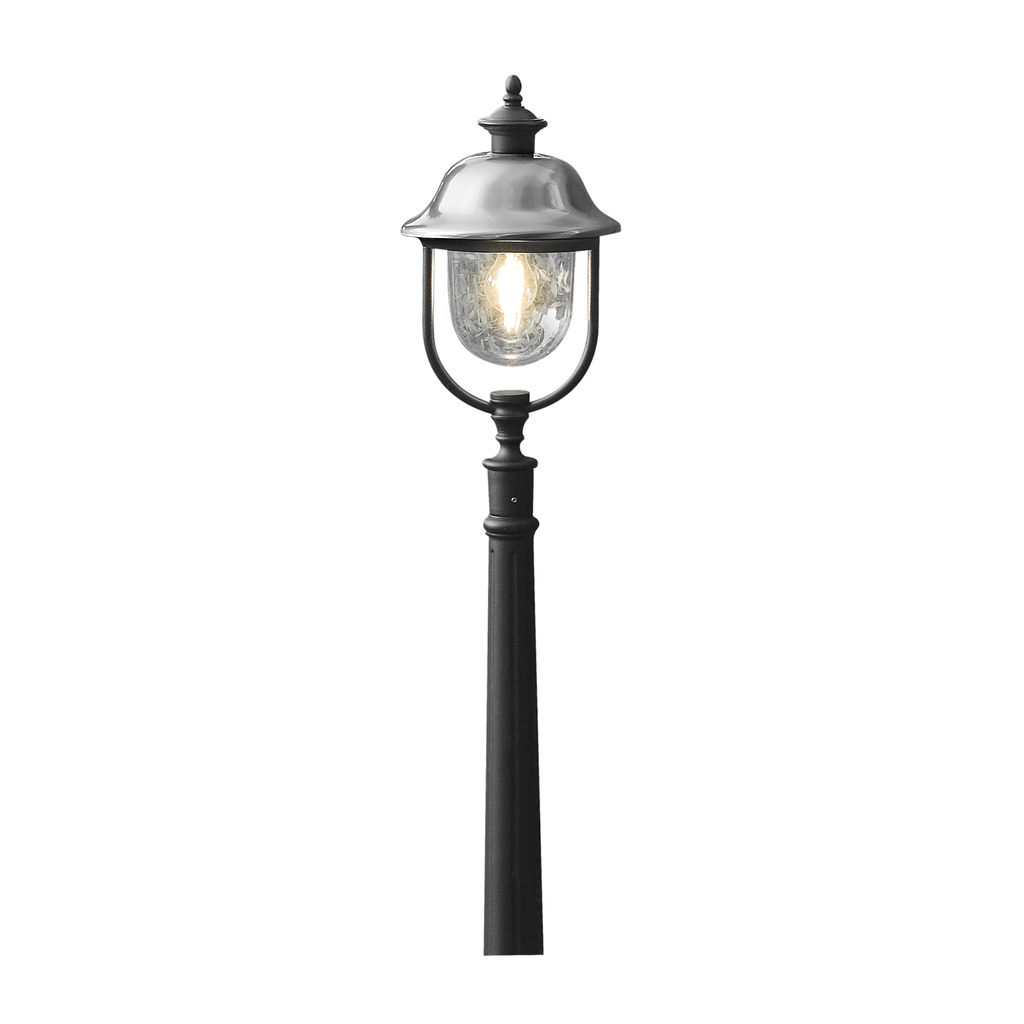 Parma 125cm Negro balizas De Konstsmide - El bolardo Parma es un elegante farol realizado en aluminio de color negro.