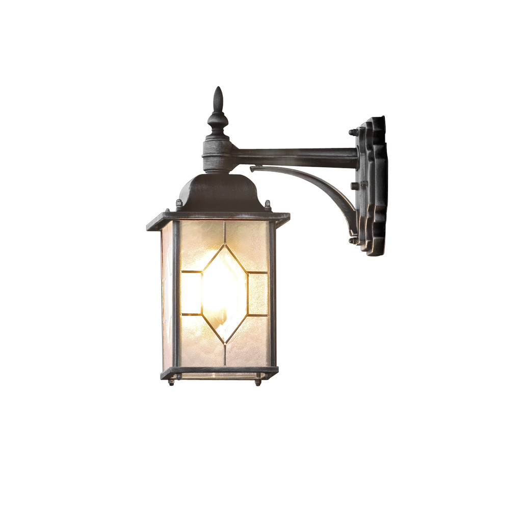 Milano Negro lámpara de exterior De Konstsmide - Embellece tu fachada con este elegante y clásico aplique de pared, perfecto para crear un ambiente acogedor y sofisticado.