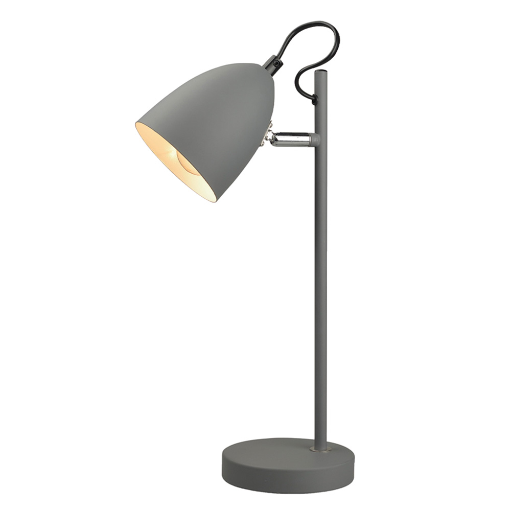 Yep! 37cm Gris lámpara de escritorio De Halo Design - Se adapta perfectamente a su escritorio, mesita de noche o mesa auxiliar y agrega un ambiente c&aacute;lido y elegante a su hogar.