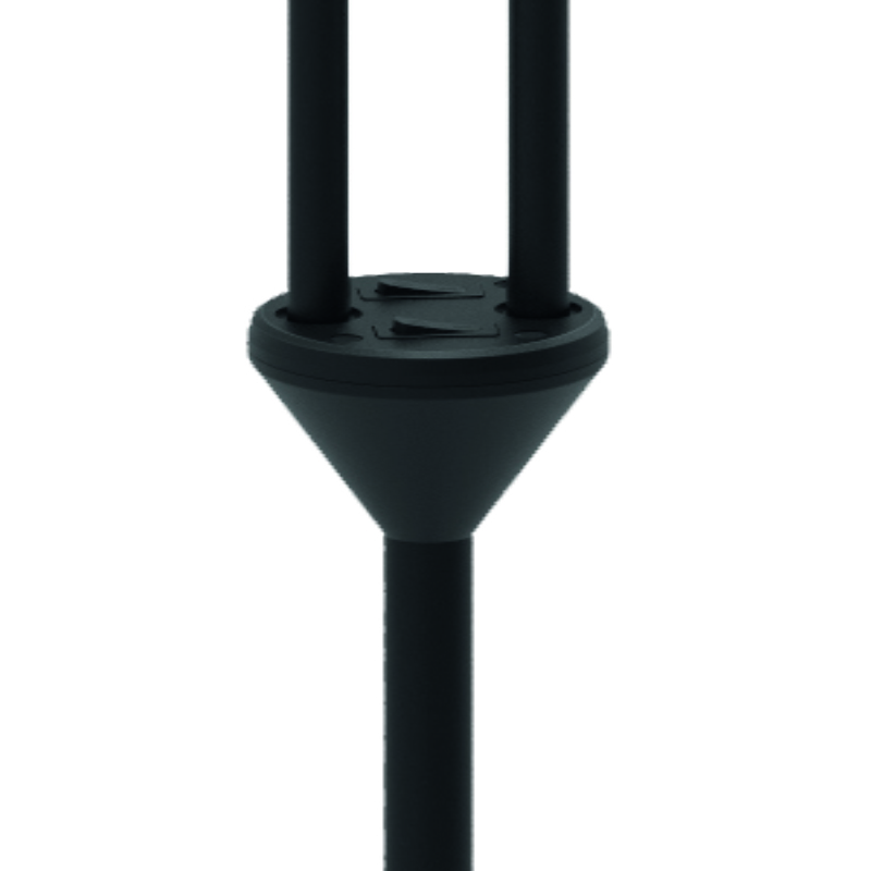 Fix 2 Negro lámpara de pie De Halo Design - Se suministra con un cable de plástico de 2 m de longitud y enchufe.