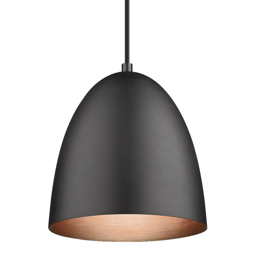 The Classic Ø30 Negro Lámpas de techo De Halo Design - Con su elegante dise&ntilde;o en forma de c&uacute;pula y acabado negro, es una opci&oacute;n vers&aacute;til para cocinas, salas de estar y comedores.