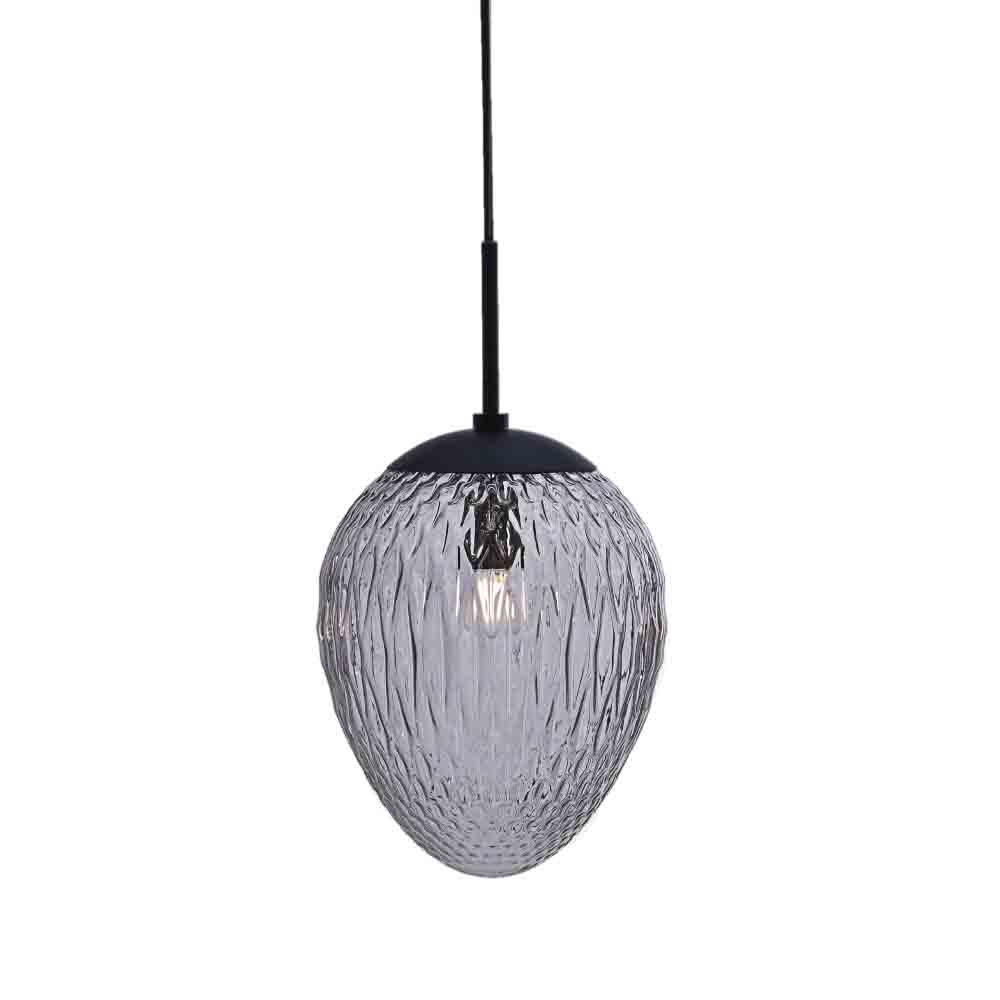 Woods Ø25 Fumar Lámpas de techo De Halo Design - Con su hermosa pantalla de vidrio texturizado, crea un fascinante juego de luz que realza la atmósfera de cualquier habitación.