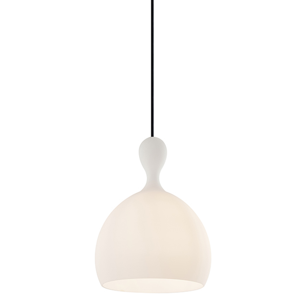 Dueodde Ø24 Ópalo Lámpas de techo De Halo Design - La inspiraci&oacute;n para el dise&ntilde;o proviene del reloj de arena, un objeto de gran encanto cuya arena antiguamente proven&iacute;a de la playa de Dueodde en Bornholm, Dinamarca.