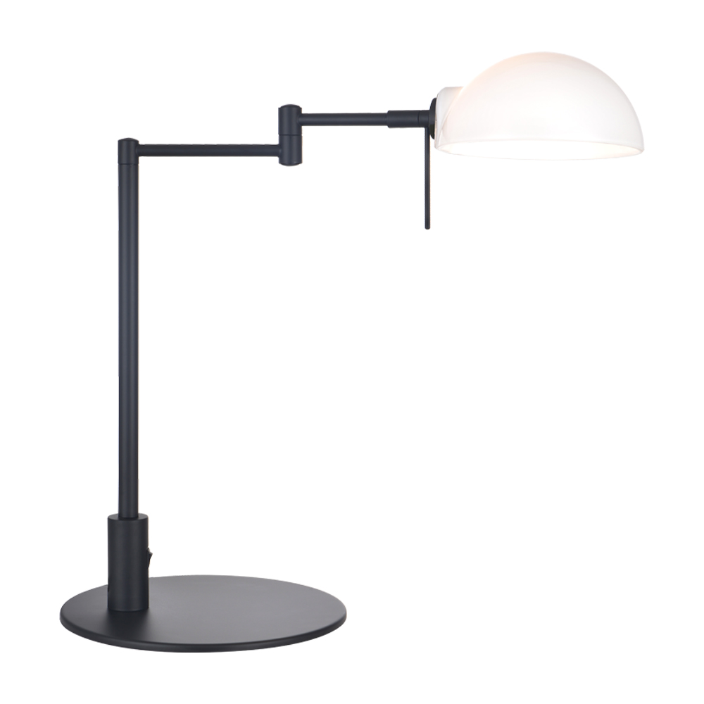 Kjøbenhavn 43cm Negro lámpara de escritorio De Halo Design - Perfecta como l&aacute;mpara de escritorio o luz de lectura, donde el dise&ntilde;o y la funci&oacute;n se encuentran en un equilibrio armonioso.