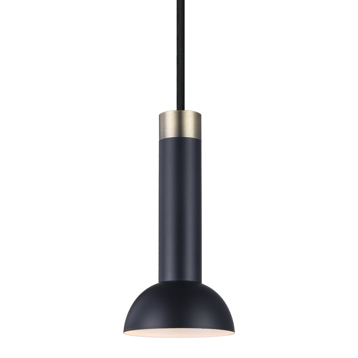 Torch Ø8 Negro Lámpas de techo De Halo Design - Con su acabado de metal negro, lat&oacute;n antiguo y forma compacta, Torch es la elecci&oacute;n perfecta para la iluminaci&oacute;n acentuada en la cocina, el comedor o el pasillo.