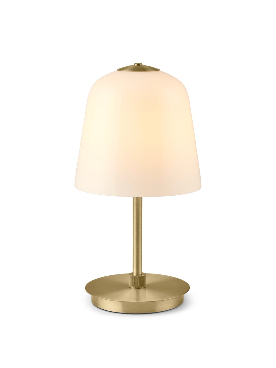 Room 49 28cm Latón antiguo portátil De Halo Design - Con elegantes detalles de lat&oacute;n y una distribuci&oacute;n de luz excepcional, cada l&aacute;mpara se convierte en un elemento destacado y elegante de su hogar.
