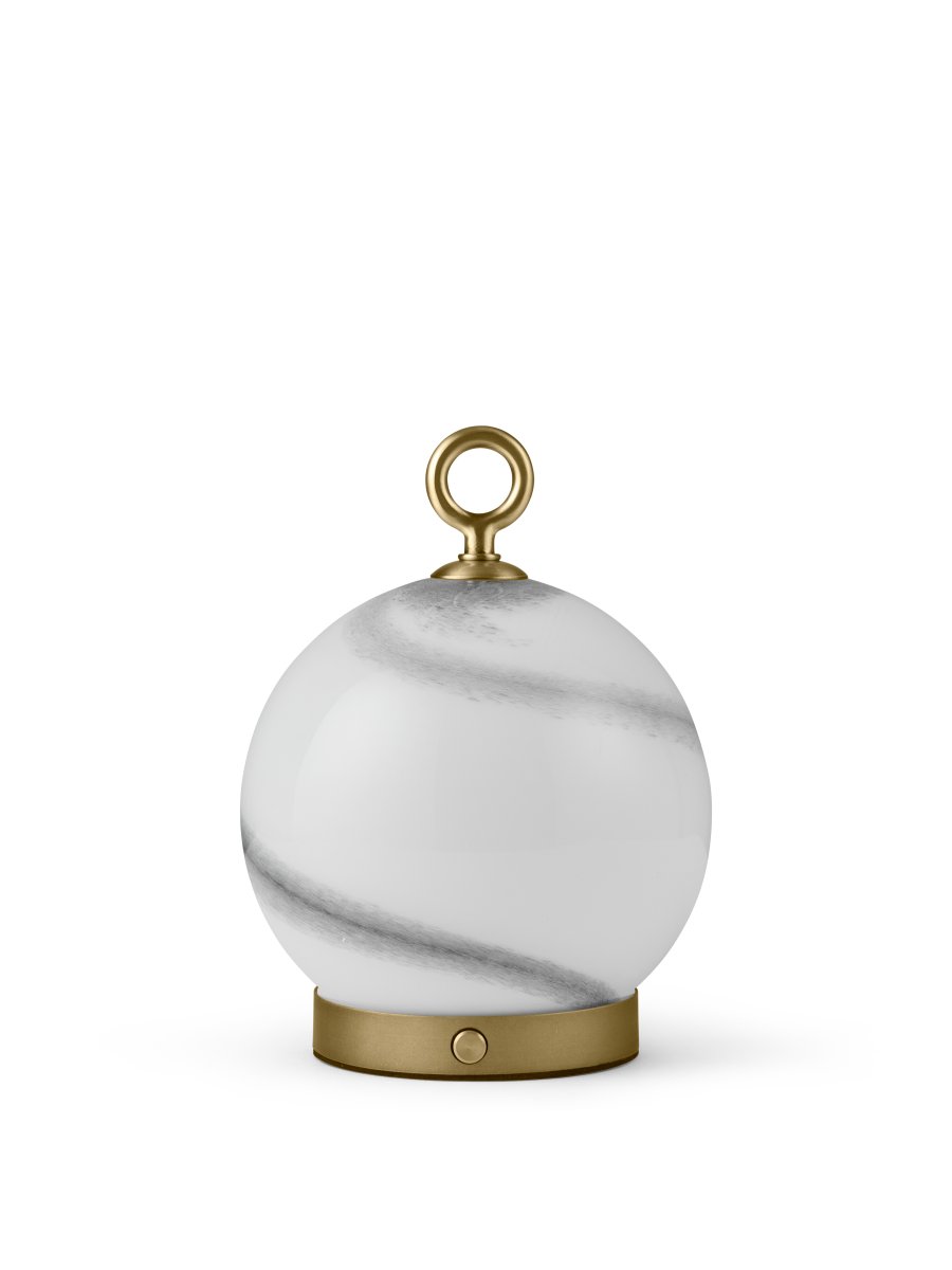 Stockholm 20cm Gris portátil De Halo Design - Tiene una clasificación IP44 y se puede utilizar tanto en interiores como en exteriores (pero debe almacenarse y cargarse en interiores).