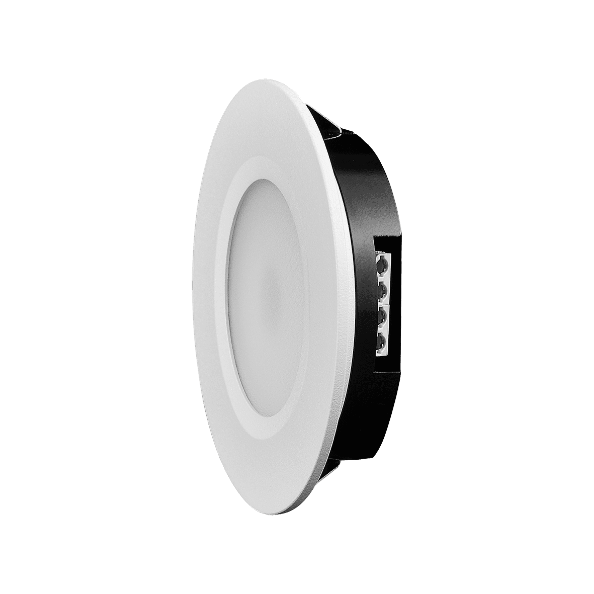 Q-36 Downlight 3000K Blanco De Designlight - Con un orificio de 55 mm, una profundidad de montaje de 13 mm y un di&aacute;metro de 70 mm, es adecuada para reemplazar la mayor&iacute;a de l&aacute;mparas similares.